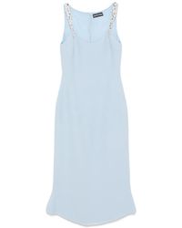 David Koma - Crystal Claw-Embroidered Flounce Dress - Lyst