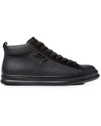 Camper - Runner High-Top Leather Trainers With Padded Ankle And Extralight Sole - Lyst