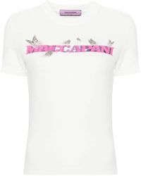 MACCAPANI - Logo-Print Cotton T-Shirt - Lyst