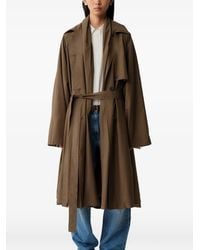 Calvin Klein - Belted Storm-Flap Trench Coat - Lyst