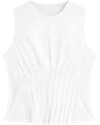 Semicouture - Pleated-Detail Top - Lyst
