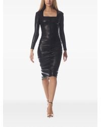 Tessitura Body Couture - The Size Square-Neck Midi Dress - Lyst