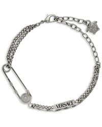 Versace - Logo-Engraved Bracelet - Lyst