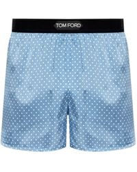 Tom Ford - Logo Silk-Blend Boxer Briefs - Lyst