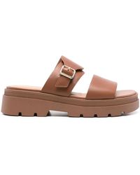 Geox - Buckle-Detail Platform Sandals - Lyst
