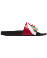 Gucci Sandales a enfiler rouges GG Rainbow