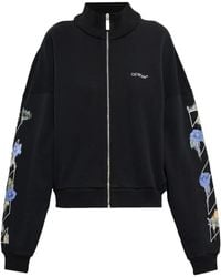 Off-White c/o Virgil Abloh - Arrows Floral-Print Sweatshirt - Lyst