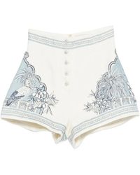ALÉMAIS - Villa Romantica Corset Shorts - Lyst