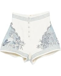 ALÉMAIS - Villa Romantica Printed Shorts - Lyst
