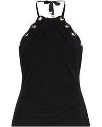 John Richmond - Eyelet Lace-Up Top - Lyst