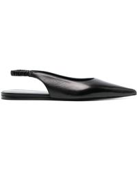 Proenza Schouler - Pointed-toe Leather Ballerina Shoes - Lyst