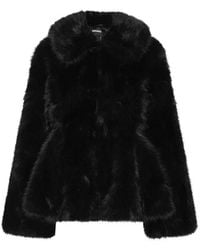 ROTATE BIRGER CHRISTENSEN - Faux-Fur Flared Jacket - Lyst