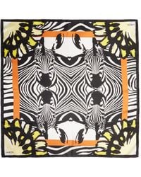 Lancel - Zebra Mania Silk Scarf - Lyst