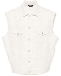 Gcds - Sequin-Embellished Tweed Gilet - Lyst