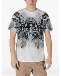 Antony Morato - Palm-Leaf Print T-Shirt - Lyst