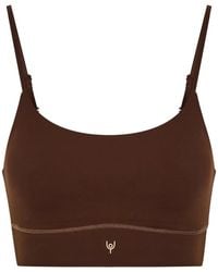 Now You Live - Leamington Logo-Printsport Bra - Lyst