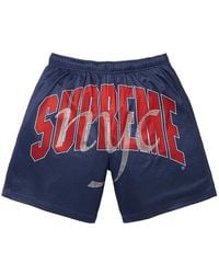 Supreme - Short À Strass En Mesh - Lyst