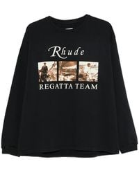 Rhude - Usvi Regatta Tour Ls T-Shirt - Lyst