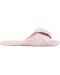 Loewe - Origami Padded Square-Toe Slides - Lyst