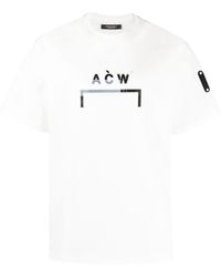 A_COLD_WALL* - Camiseta con logo estampado y cuello redondo - Lyst