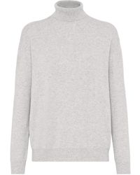 Brunello Cucinelli - High Neck Long Sleeve Sweater - Lyst