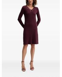 Twinset - Vestido con ribete de encaje - Lyst