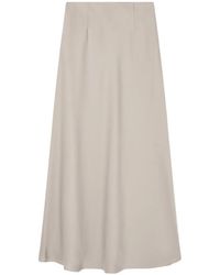 ARMANI EXCHANGE - Chain-Detail Satin Maxi Skirt - Lyst