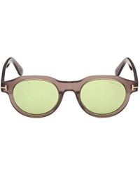 Tom Ford - Nils-02 Round-Frame Sunglasses - Lyst