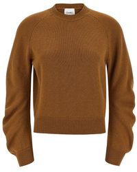 Nude - Crew Neck Cuffed-Sleeve Sweater - Lyst