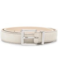 Peserico - Bead-Trim Leather Belt - Lyst