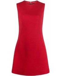 Dolce & Gabbana - Sleeveless Virgin Wool Mini Dress - Lyst