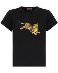 KENZO - Camiseta Con Tigre Estampado - Lyst
