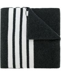 Thom Browne - Cashmere Rib 4-Bar Scarf - Lyst