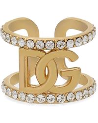 Dolce & Gabbana - Ring Verfraaid Met Stras - Lyst