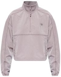 DIESEL - G-Anock Logo-Patch Half-Zip Jacket - Lyst