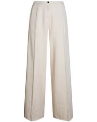 forte_forte - Pantalon Évasé À Boutonnière - Lyst