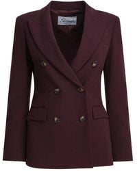 Semler - Double-Breasted Tortoiseshell-Button Blazer - Lyst