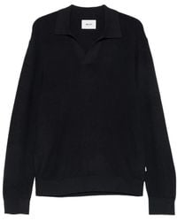 NN07 - Ribbed-Knit Polo Sweater - Lyst