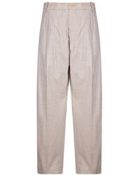 Hed Mayner - Pantalon Court À Fines Rayures - Lyst