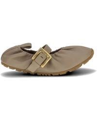 Balmain - Buckle-Strap Ballet Flats - Lyst