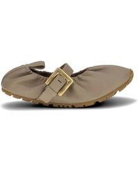 Balmain - Buckle-Strap Ballet Flats - Lyst