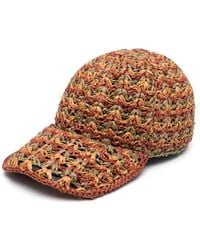 Alberta Ferretti - Cappello Da Baseball Con Lavorazione All'Uncinetto - Lyst