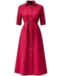 Liu Jo - Button-Up Belted Shirt Dress - Lyst