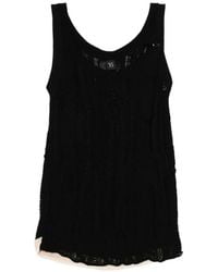 Y's Yohji Yamamoto - Cable-Knit Tank Top - Lyst