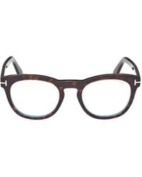 Tom Ford - Brille Mit Rundem Gestell - Lyst