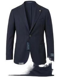Tombolini - Button-Fastening Pinstripe-Pattern Suit - Lyst