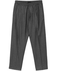 Low Brand - Tokio Elasticated-Waistband Pressed-Crease Trousers - Lyst