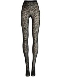Wolford - Lace-Effect Tights - Lyst
