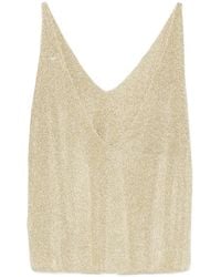Ba&sh - Zuani Lurex V-Neck Top - Lyst