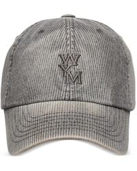 WOOYOUNGMI - Logo-Embroidered Corduroy Baseball Cap - Lyst